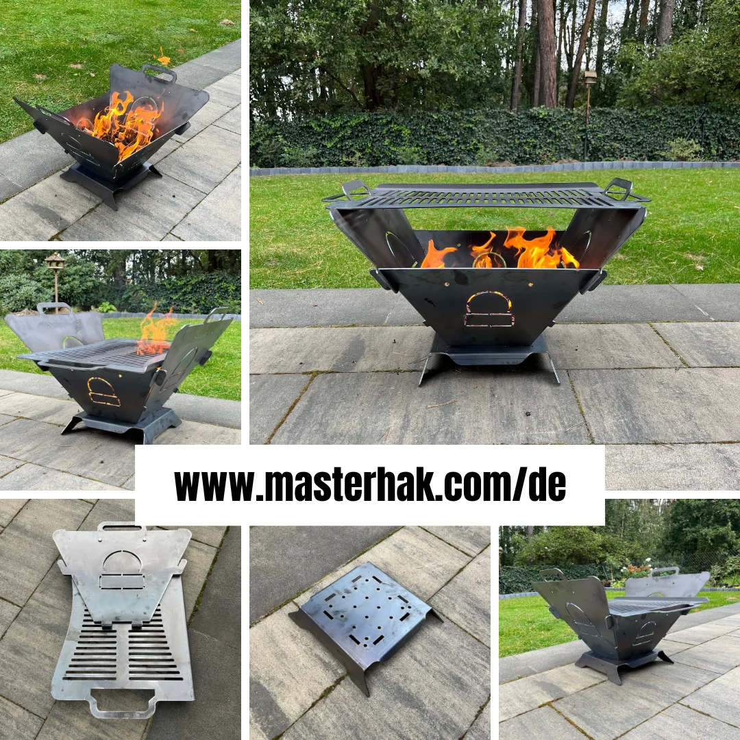 MasterBBQ #1 – folding fire pit with grill grate | fire pit and BBQ 2in1 - Image 14