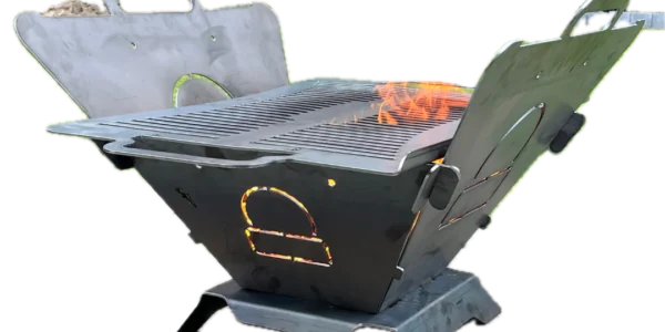 MasterBBQ #1 – folding fire pit with grill grate | fire pit and BBQ 2in1