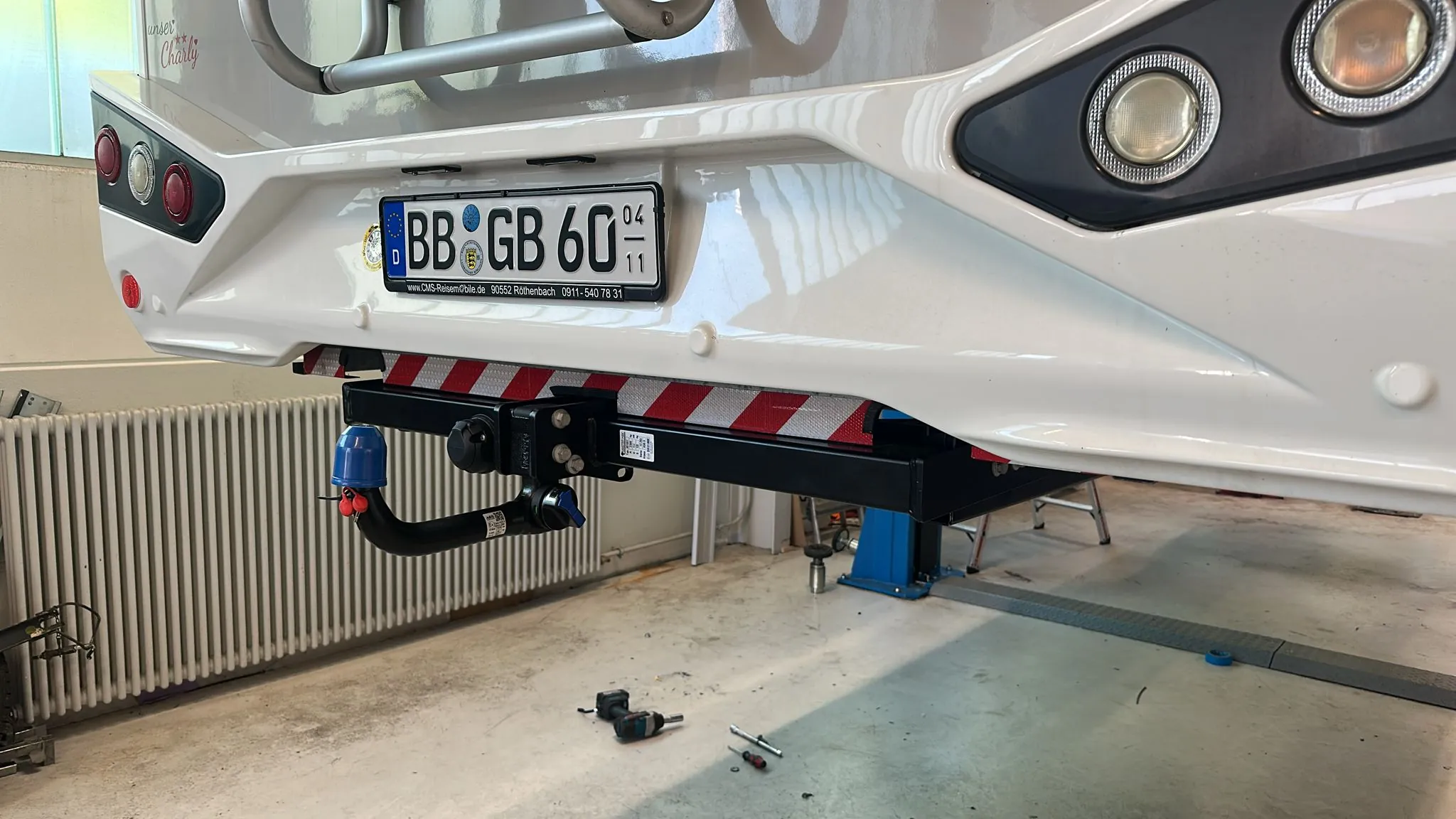 Detachable Towbar for Fiat Ducato Motorhomes from 06/2006 - for Vehicles without Factory Towbar Preparation