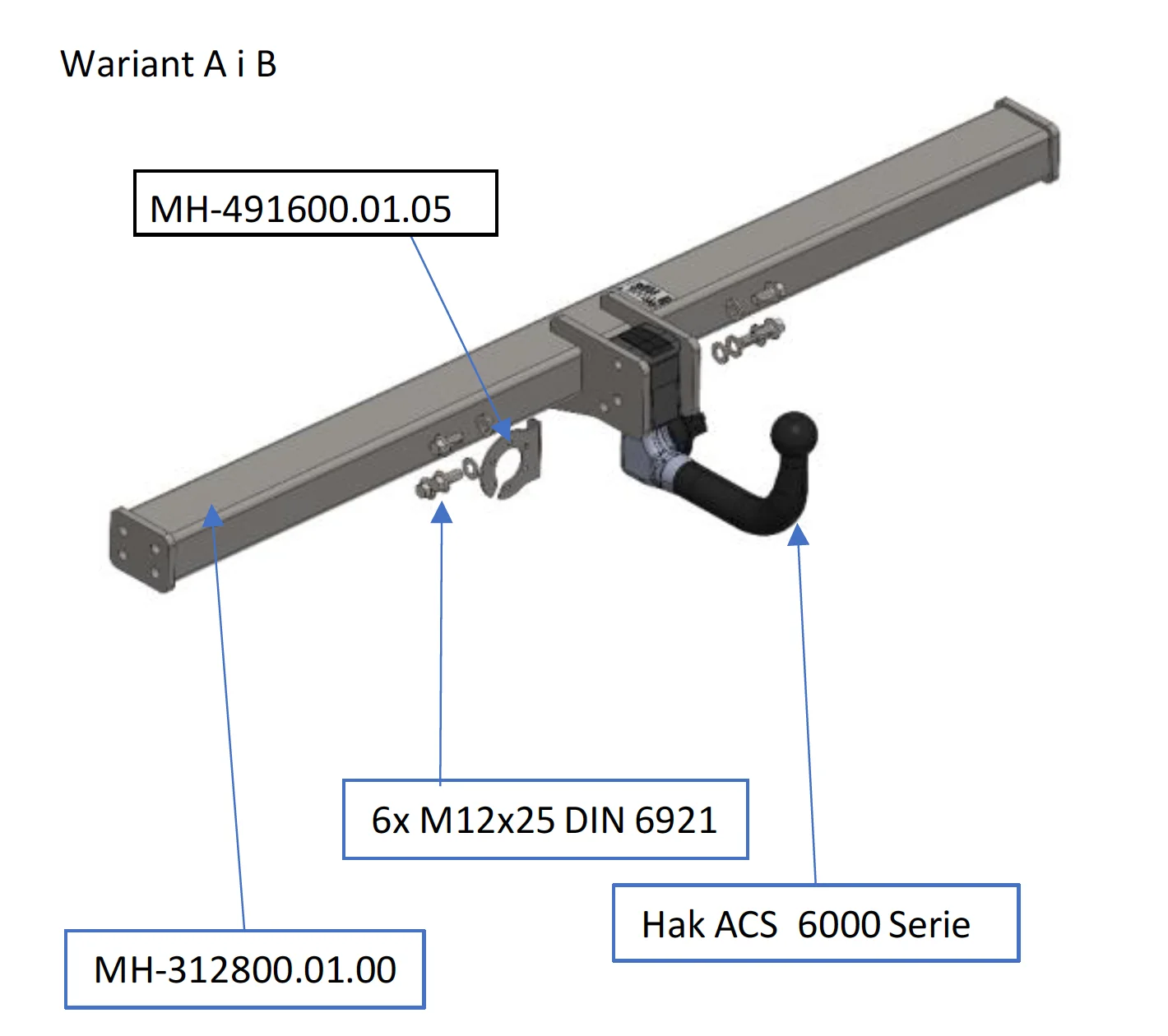 MasterHAK 312807 Towbar for Fiat Ducato Motorhomes from 06/2006 - 1289 mm AL-KO Chassis - Image 5